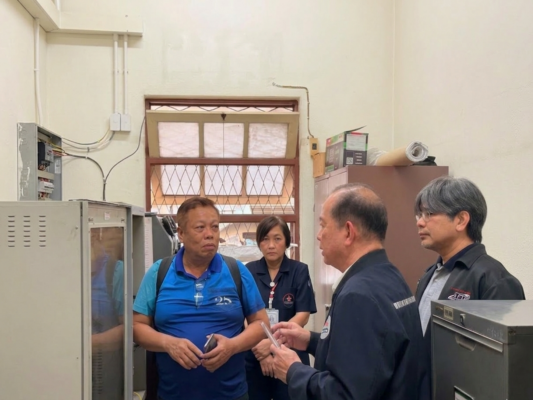ตรวจเยี่ยมการดำเนินงานปรับปรุงระบบเครือข่ายโครงสร้างพื้นฐาน ณ สถานีกาชาด 3 จังหวัดเชียงใหม่
